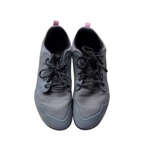 Groundies Barefoot Sneakers Grey Pink Minimalist Wide Toe Box Shoes Womens 9.5
